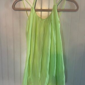 lululemon athletica Lime Green Tank Top